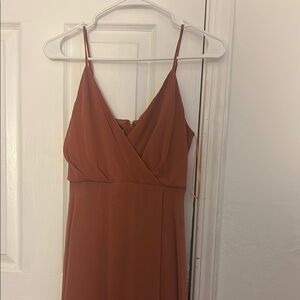 Birdy Grey Terra Cotta Spaghetti Strap Slip Dress Wedding